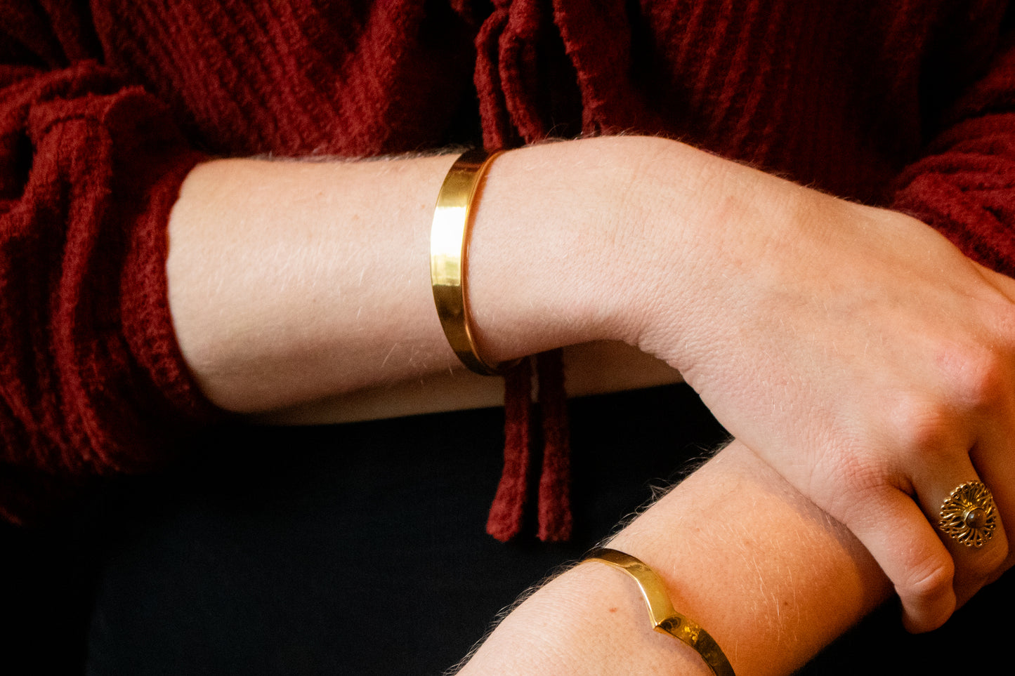 Minimalist Brass Bracelet