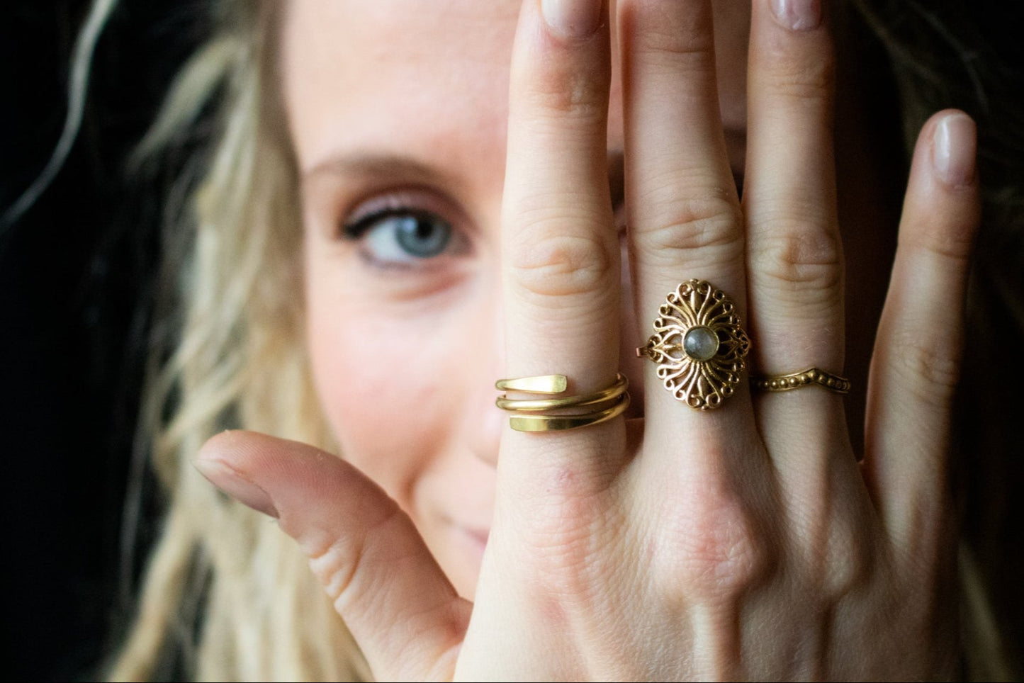 Golden Filigree Ring