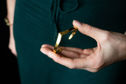 Wave Brass Bracelet