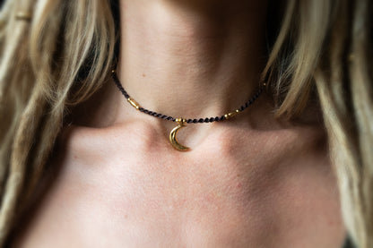 Lunar charm necklace